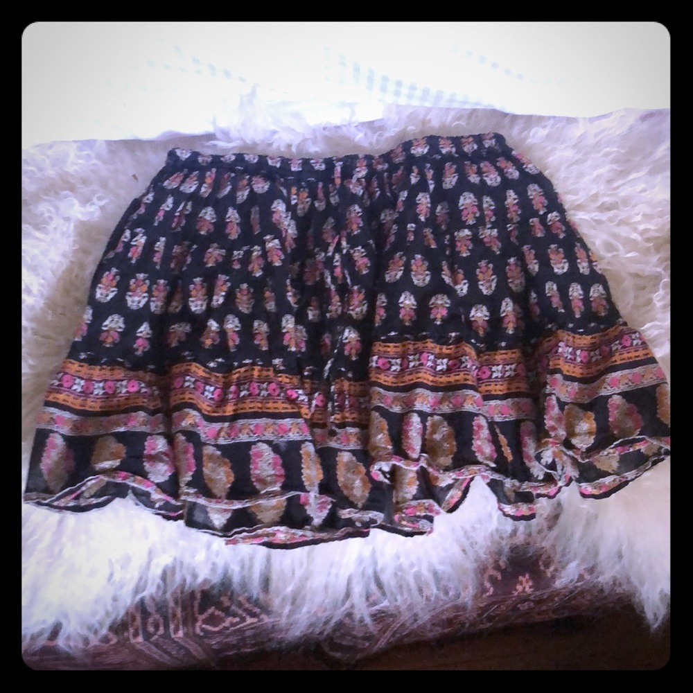 Free People printed skirt